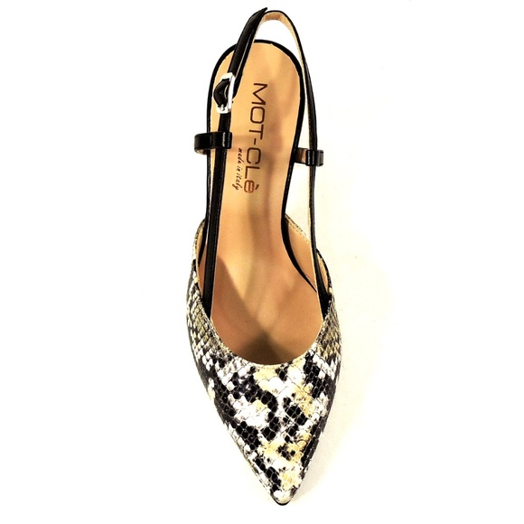 MOT-CLe 🇮🇹 WOMEN BLACK LEATHER SUMMER FASHION COMFORT SANDALS - Picture 6 of 8